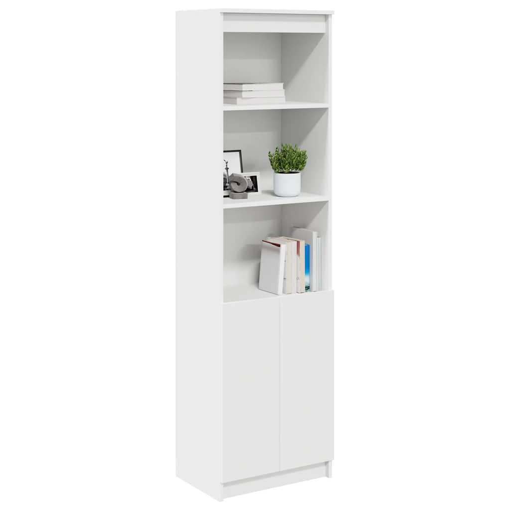vidaXL Komoda biała 50x35x180 cm Drewno klejone
