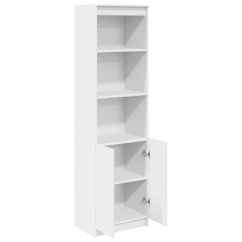 vidaXL Komoda biała 50x35x180 cm Drewno klejone