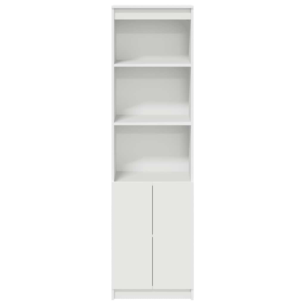 vidaXL Komoda biała 50x35x180 cm Drewno klejone