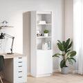 vidaXL Komoda biała 50x35x180 cm Drewno klejone