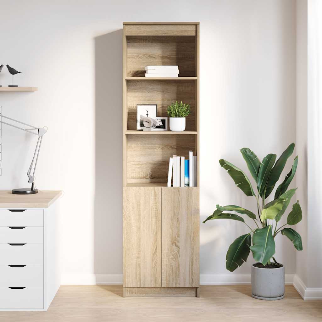 vidaXL Komoda Sonoma Oak 50x35x180 cm Drewno klejone