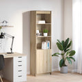 vidaXL Komoda Sonoma Oak 50x35x180 cm Drewno klejone