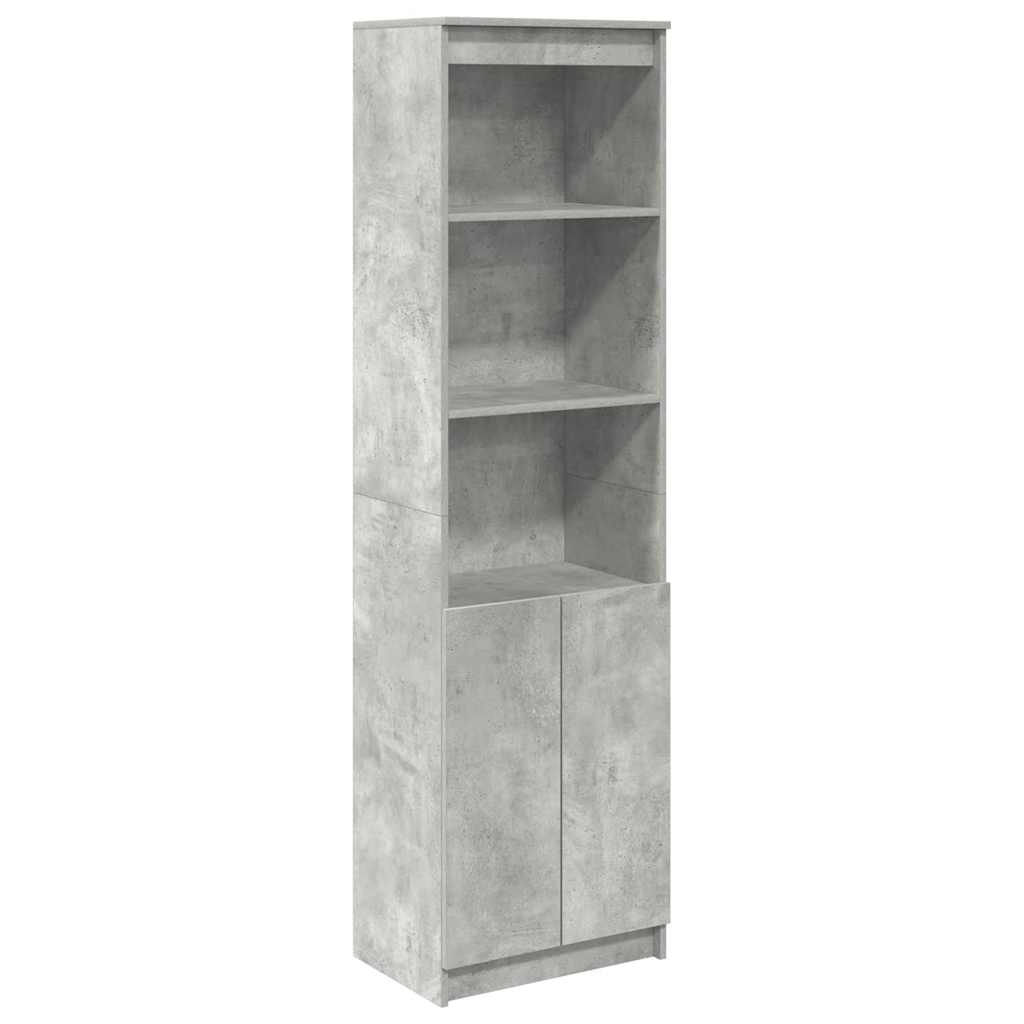 vidaXL Komoda betonowa szara 50x35x180 cm Drewno klejone