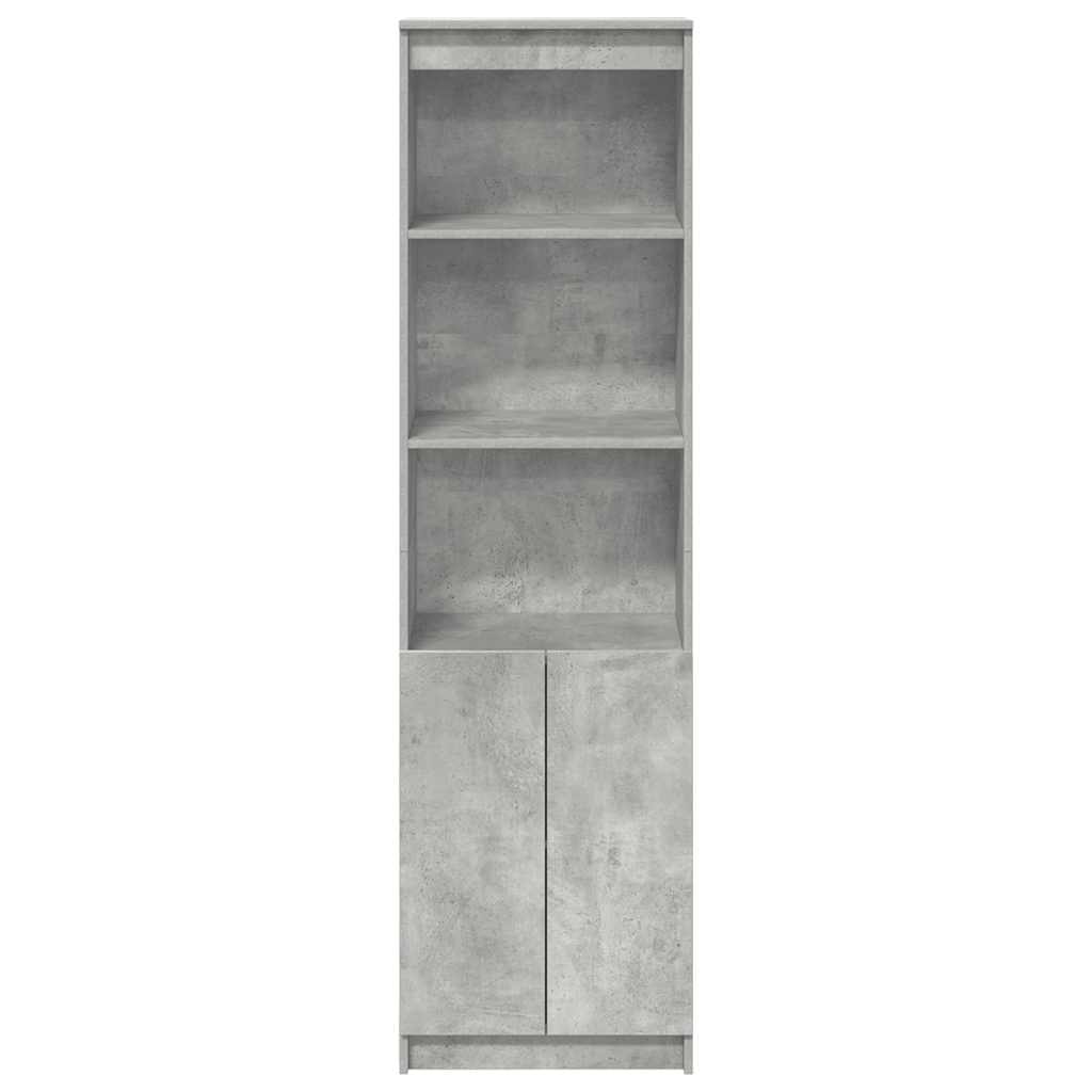 vidaXL Komoda betonowa szara 50x35x180 cm Drewno klejone