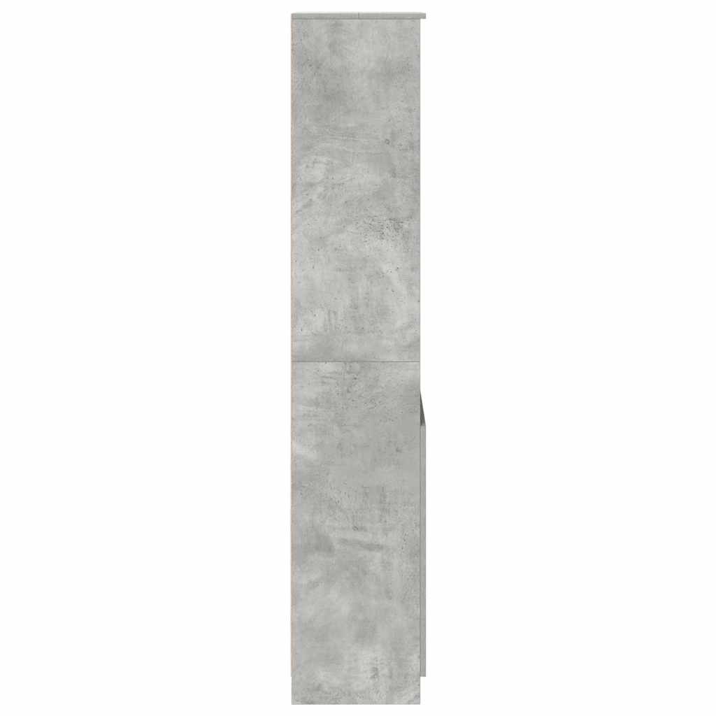vidaXL Komoda betonowa szara 50x35x180 cm Drewno klejone