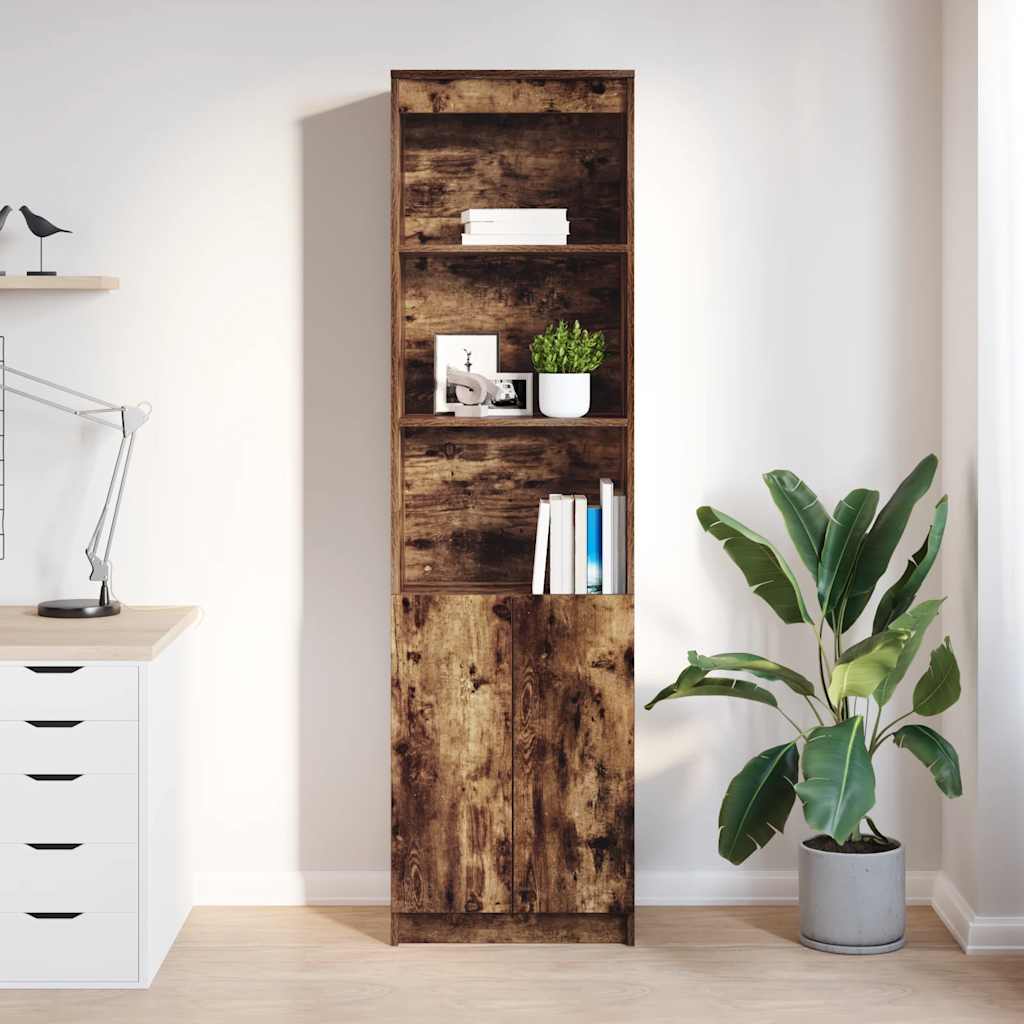 vidaXL Komoda z drewna klejonego dąb wędzony 50x35x180 cm