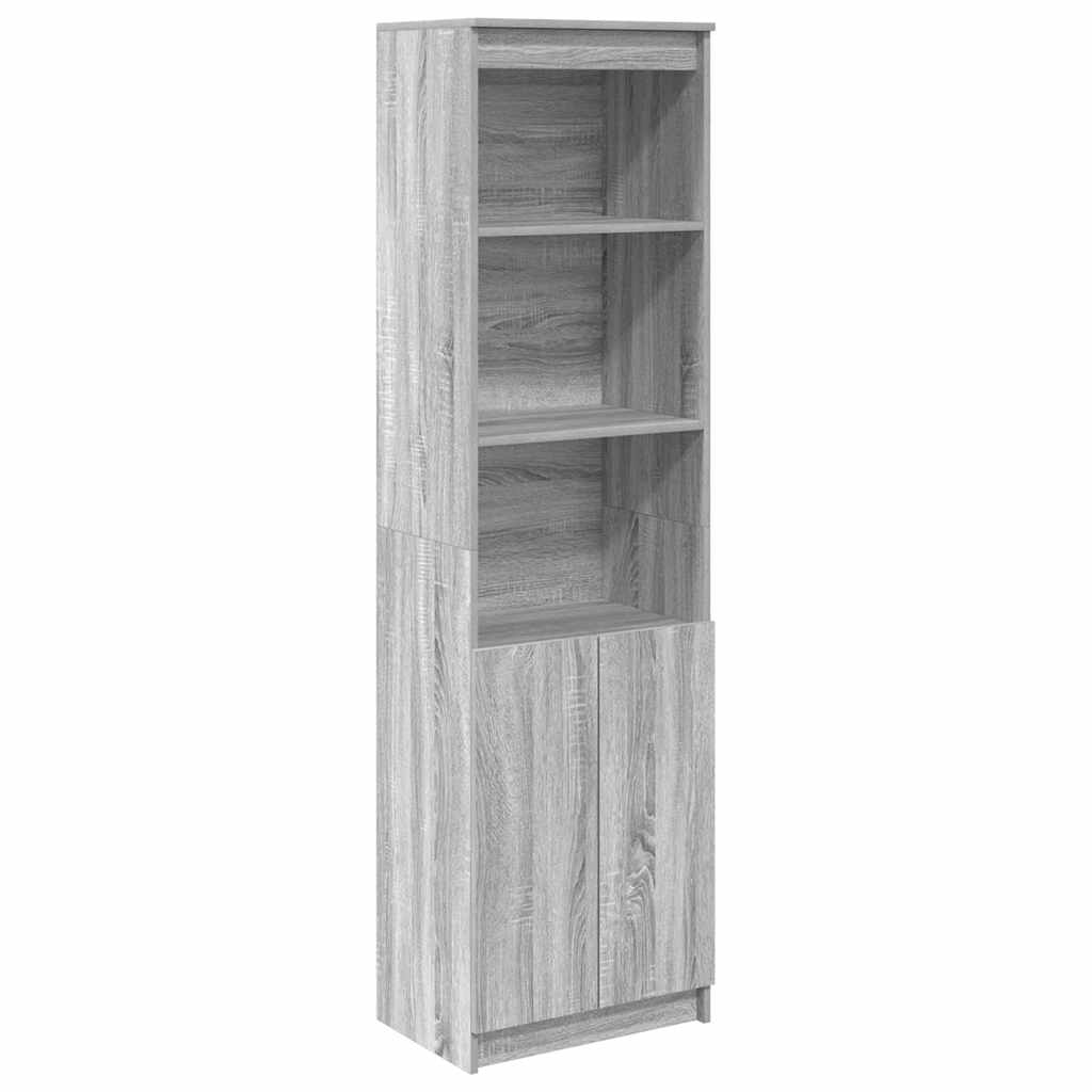 vidaXL Komoda Szara Sonoma 50x35x180 cm Drewno klejone