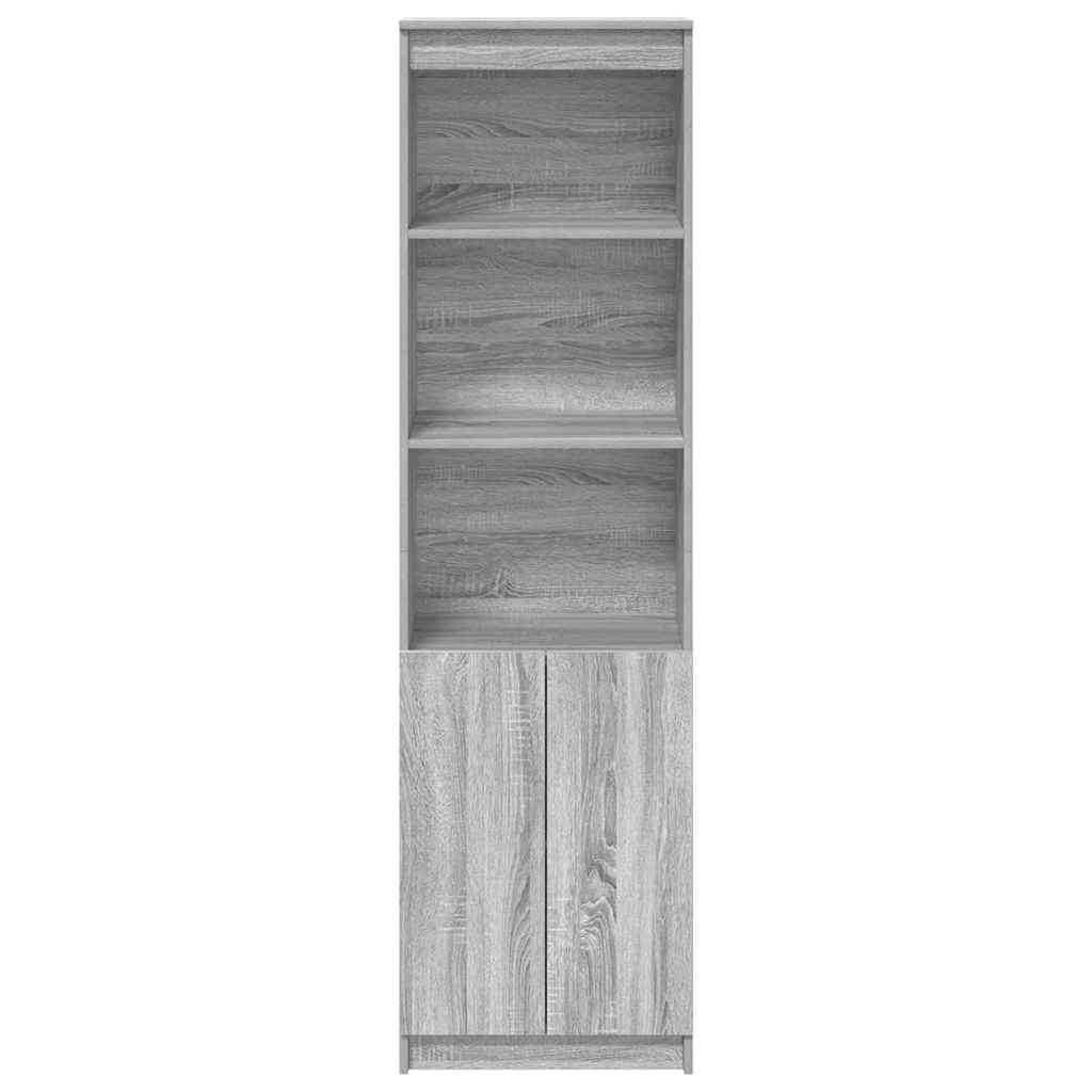 vidaXL Komoda Szara Sonoma 50x35x180 cm Drewno klejone