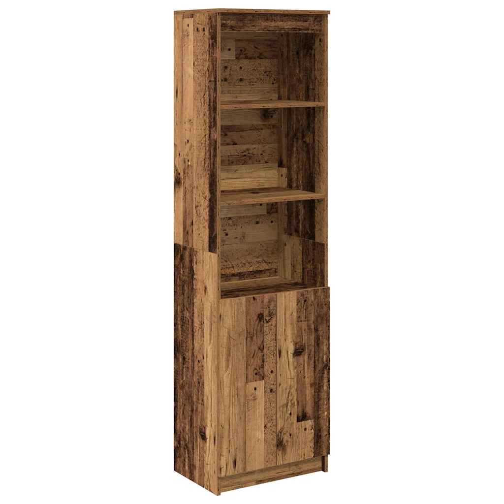 vidaXL Komoda Stara Drewno 50x35x180 cm Drewno klejone