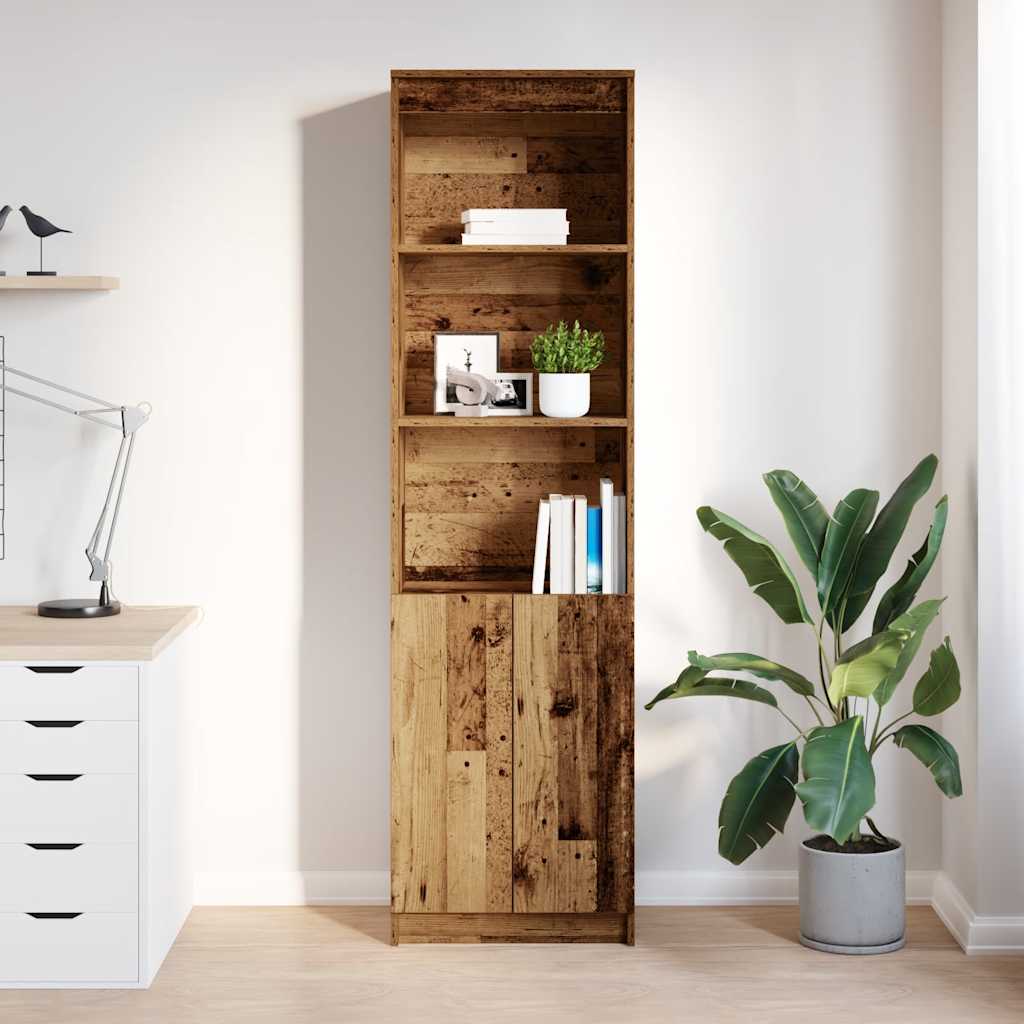 vidaXL Komoda Stara Drewno 50x35x180 cm Drewno klejone