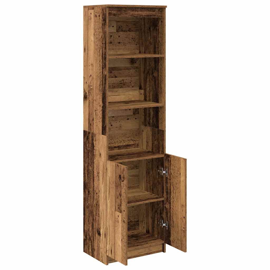 vidaXL Komoda Stara Drewno 50x35x180 cm Drewno klejone