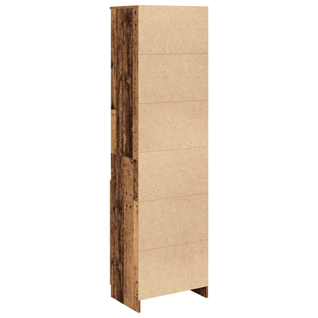 vidaXL Komoda Stara Drewno 50x35x180 cm Drewno klejone
