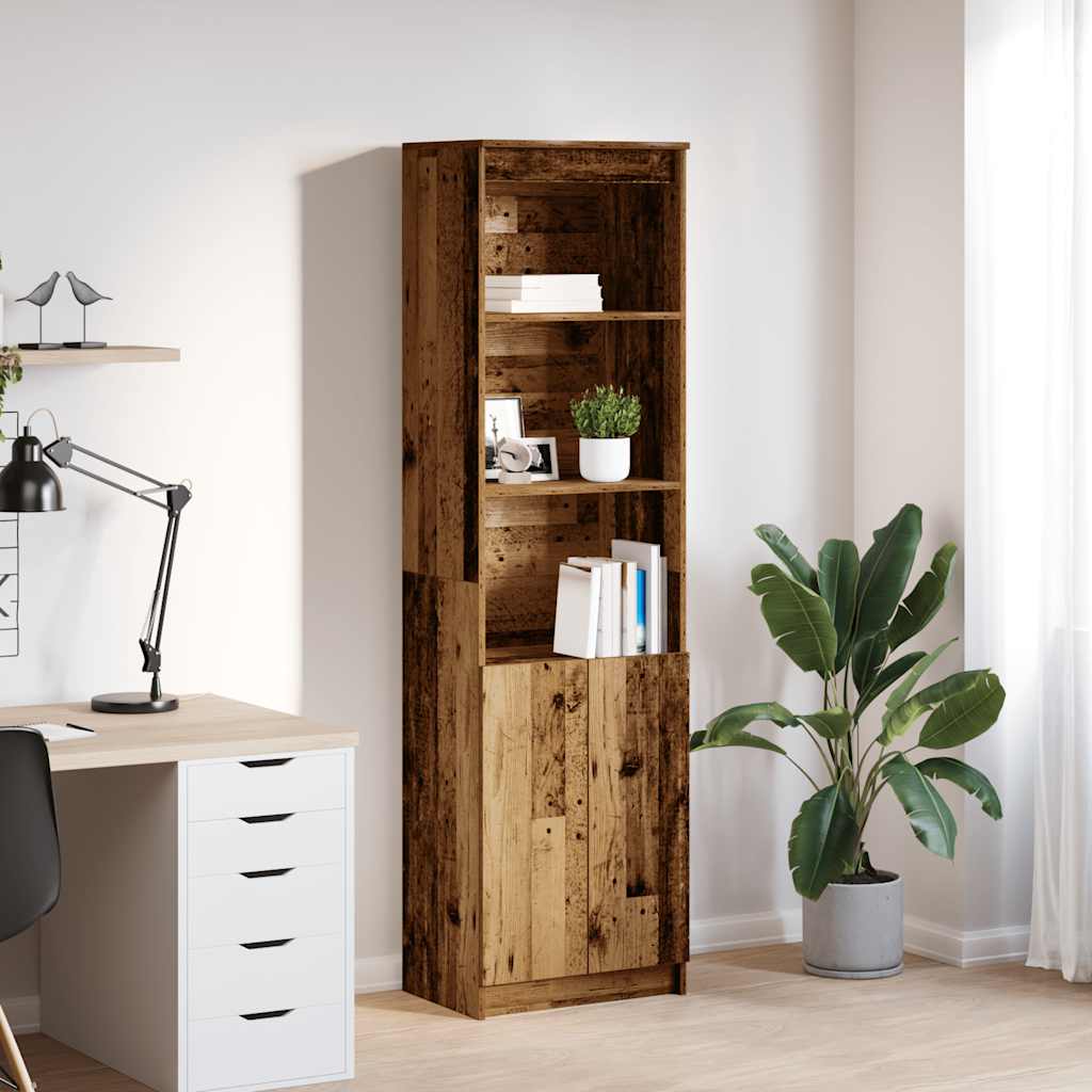 vidaXL Komoda Stara Drewno 50x35x180 cm Drewno klejone
