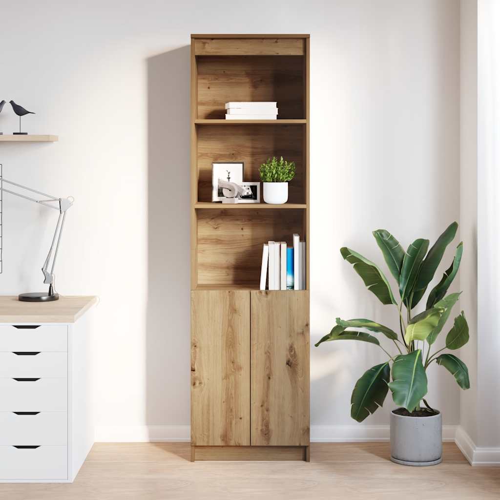 vidaXL Komoda Artisan Dąb 50x35x180 cm Drewno klejone