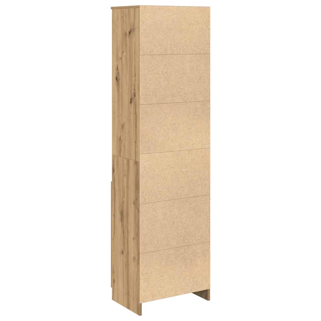 vidaXL Komoda Artisan Dąb 50x35x180 cm Drewno klejone