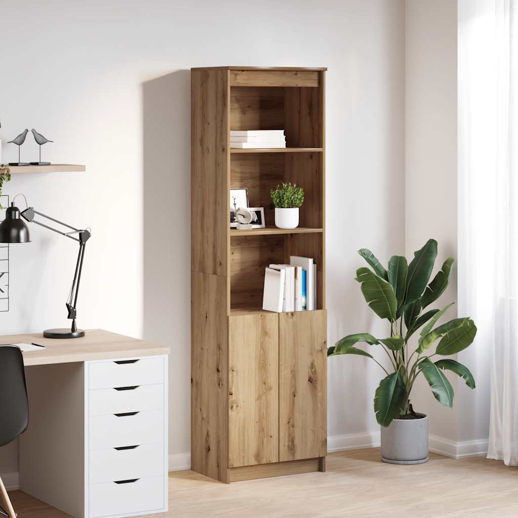 vidaXL Komoda Artisan Dąb 50x35x180 cm Drewno klejone