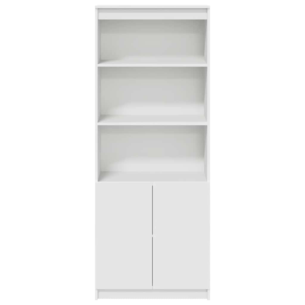 vidaXL Wysoka szafka, biała, 70x35x180 cm, materiał drewnopochodny