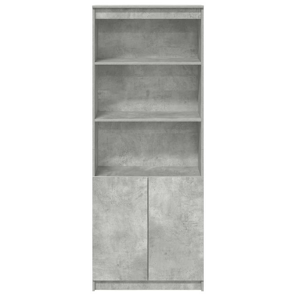 vidaXL Wysoka szafka, szarość betonu, 70x35x180 cm
