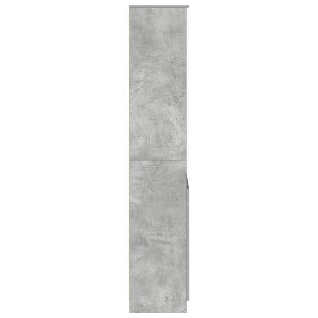 vidaXL Wysoka szafka, szarość betonu, 70x35x180 cm