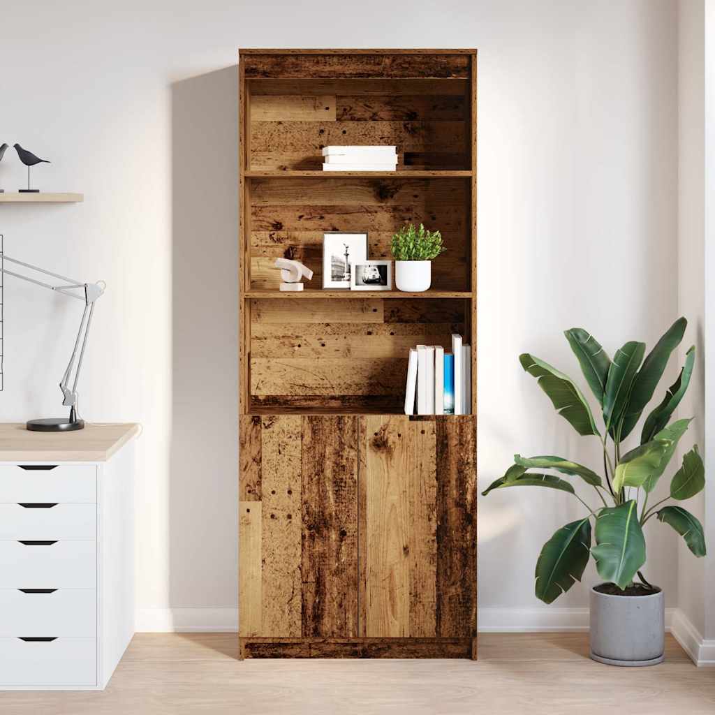 vidaXL Komoda Stara Drewno 70x35x180 cm Drewno klejone