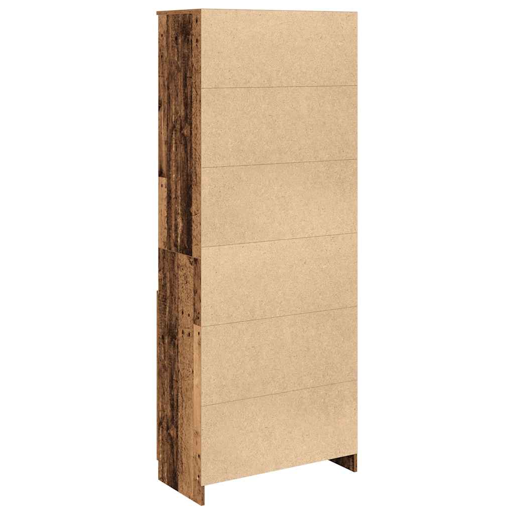 vidaXL Komoda Stara Drewno 70x35x180 cm Drewno klejone