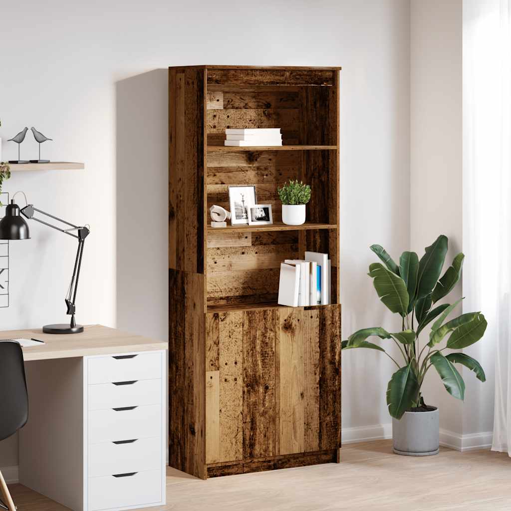 vidaXL Komoda Stara Drewno 70x35x180 cm Drewno klejone