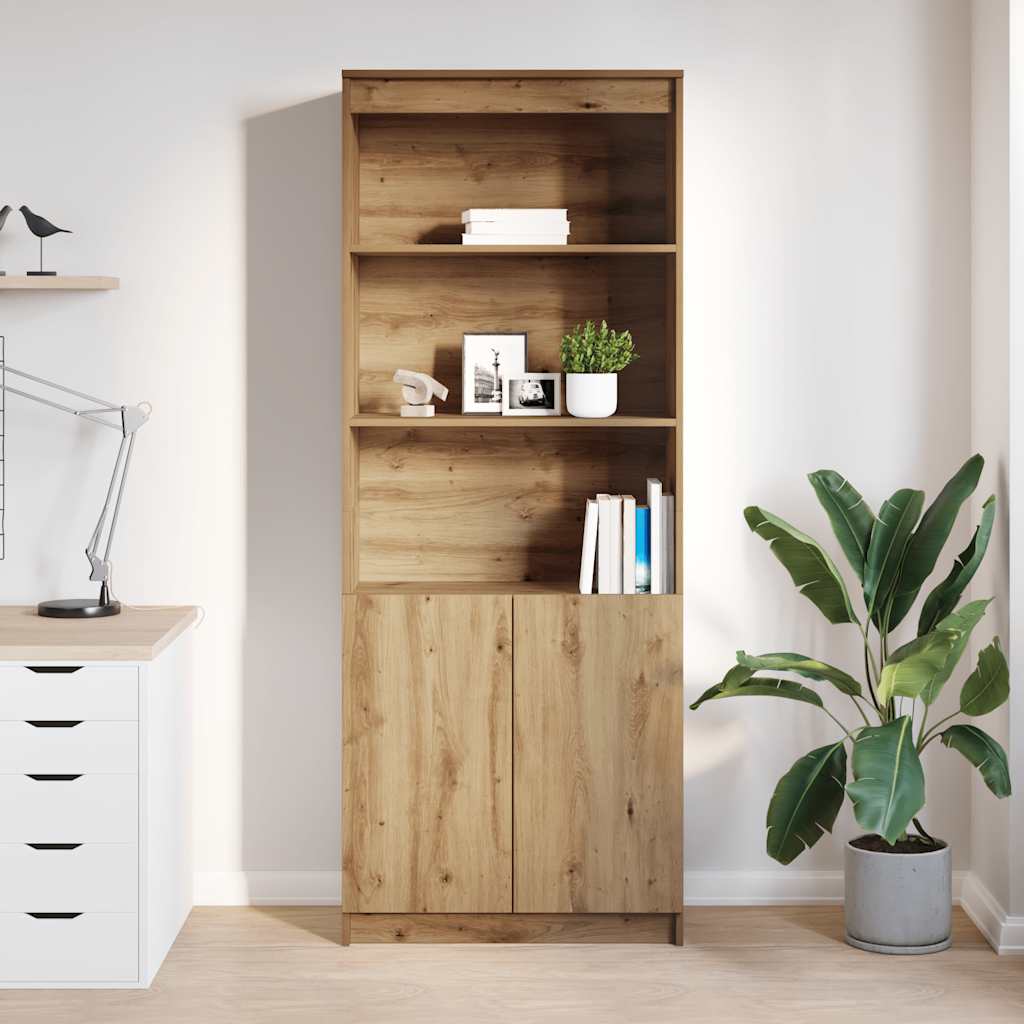 vidaXL Komoda Artisan Dąb 70x35x180 cm Drewno klejone