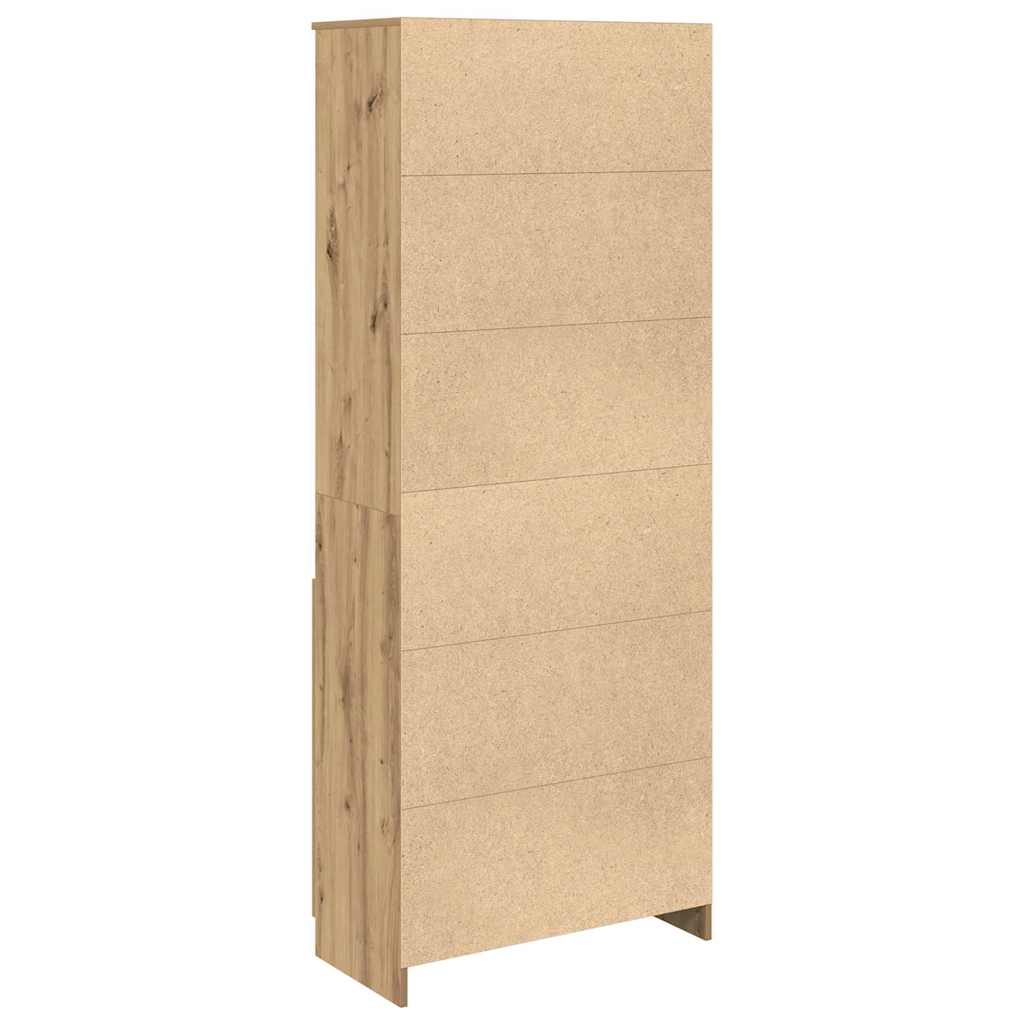 vidaXL Komoda Artisan Dąb 70x35x180 cm Drewno klejone