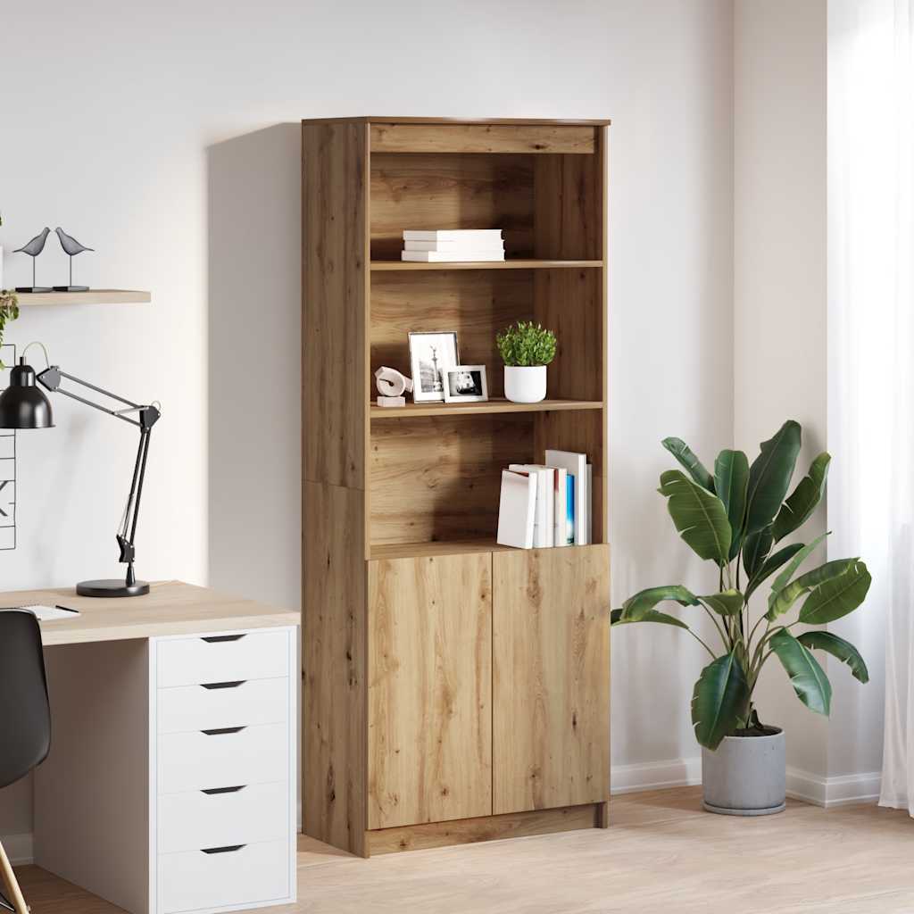 vidaXL Komoda Artisan Dąb 70x35x180 cm Drewno klejone