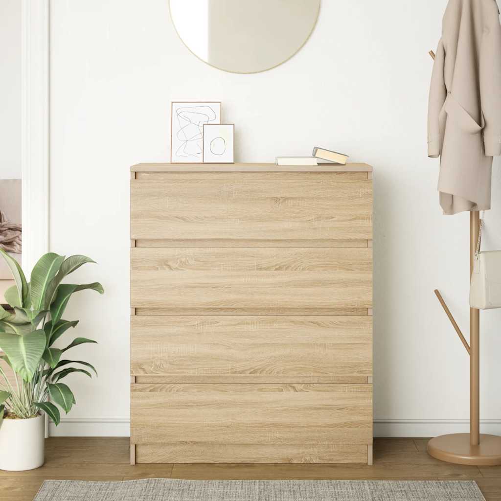 vidaXL Komoda Sonoma Oak 80x35x99 cm Drewno klejone