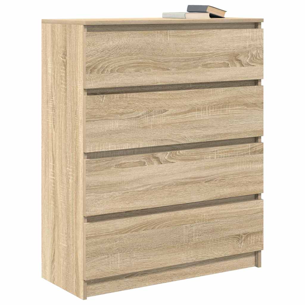 vidaXL Komoda Sonoma Oak 80x35x99 cm Drewno klejone