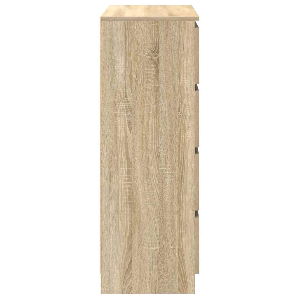 vidaXL Komoda Sonoma Oak 80x35x99 cm Drewno klejone