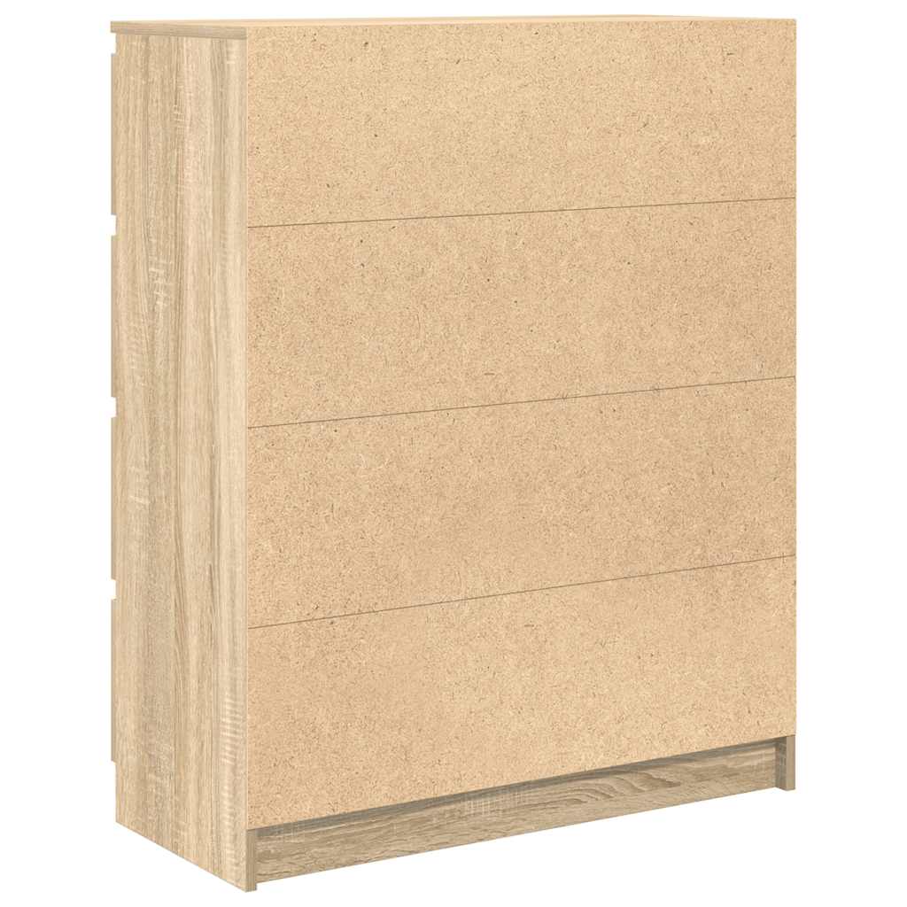 vidaXL Komoda Sonoma Oak 80x35x99 cm Drewno klejone
