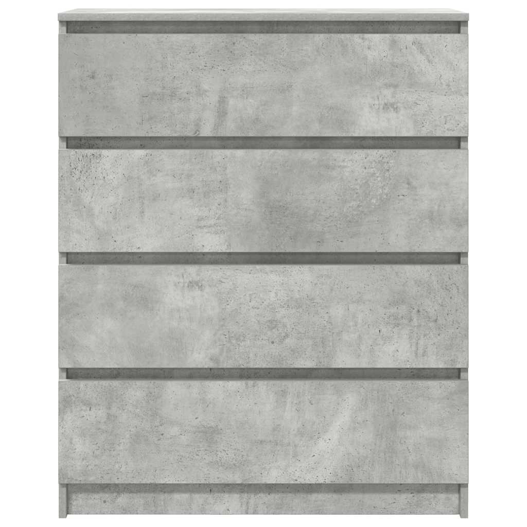 vidaXL Komoda Betonowa Szara 80x35x99 cm Drewno klejone