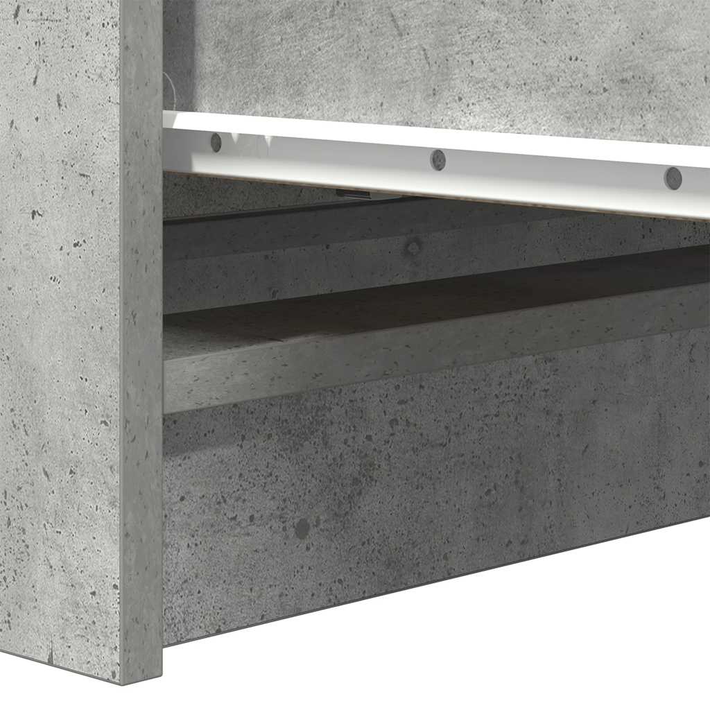 vidaXL Komoda Betonowa Szara 80x35x99 cm Drewno klejone