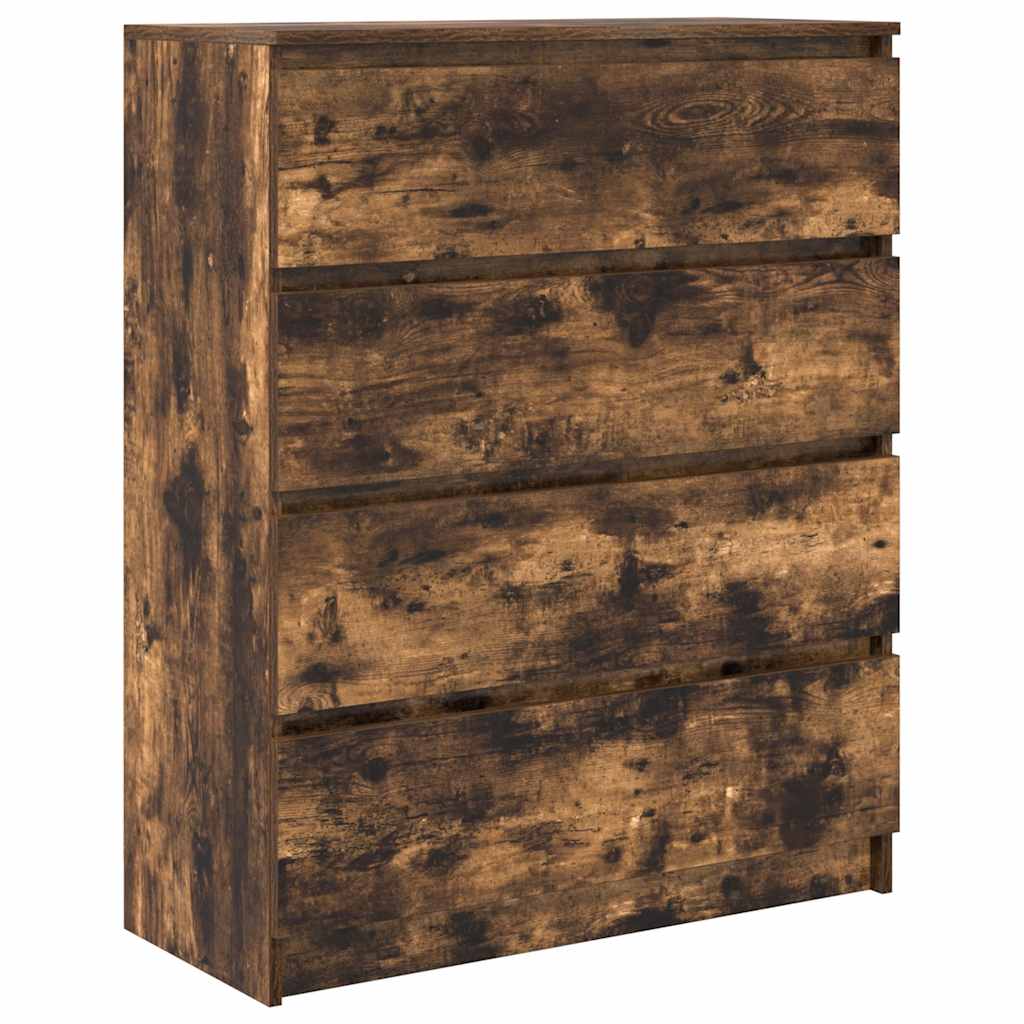 vidaXL Komoda Dąb wędzony 80x35x99 cm Drewno klejone