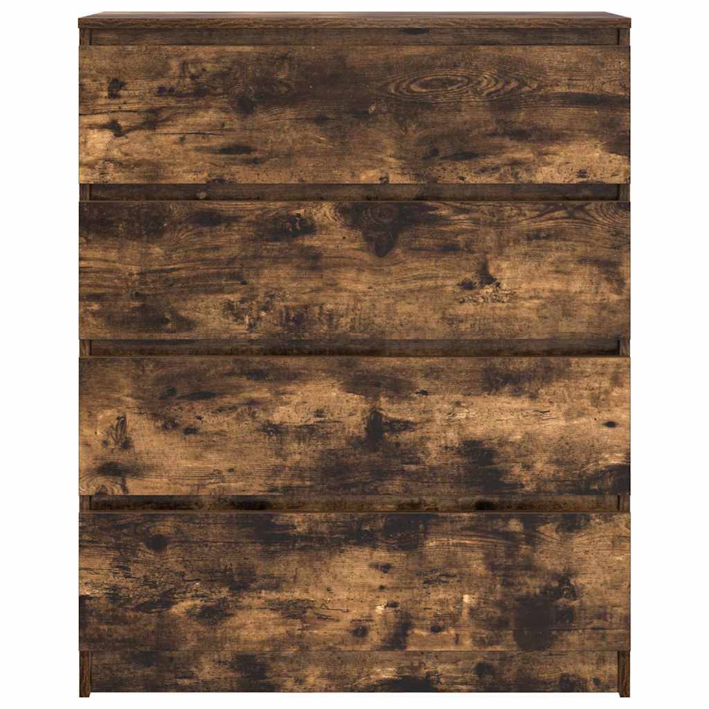vidaXL Komoda Dąb wędzony 80x35x99 cm Drewno klejone