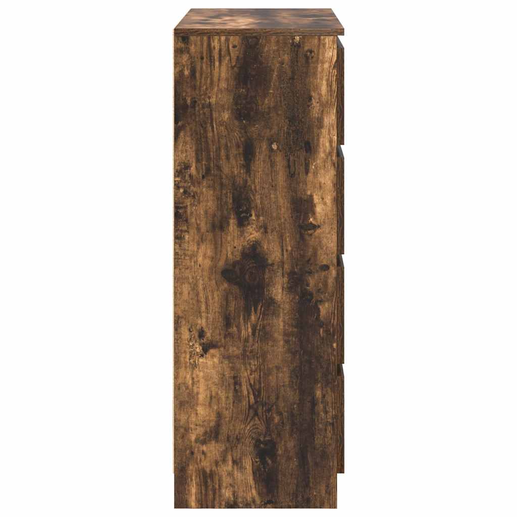 vidaXL Komoda Dąb wędzony 80x35x99 cm Drewno klejone