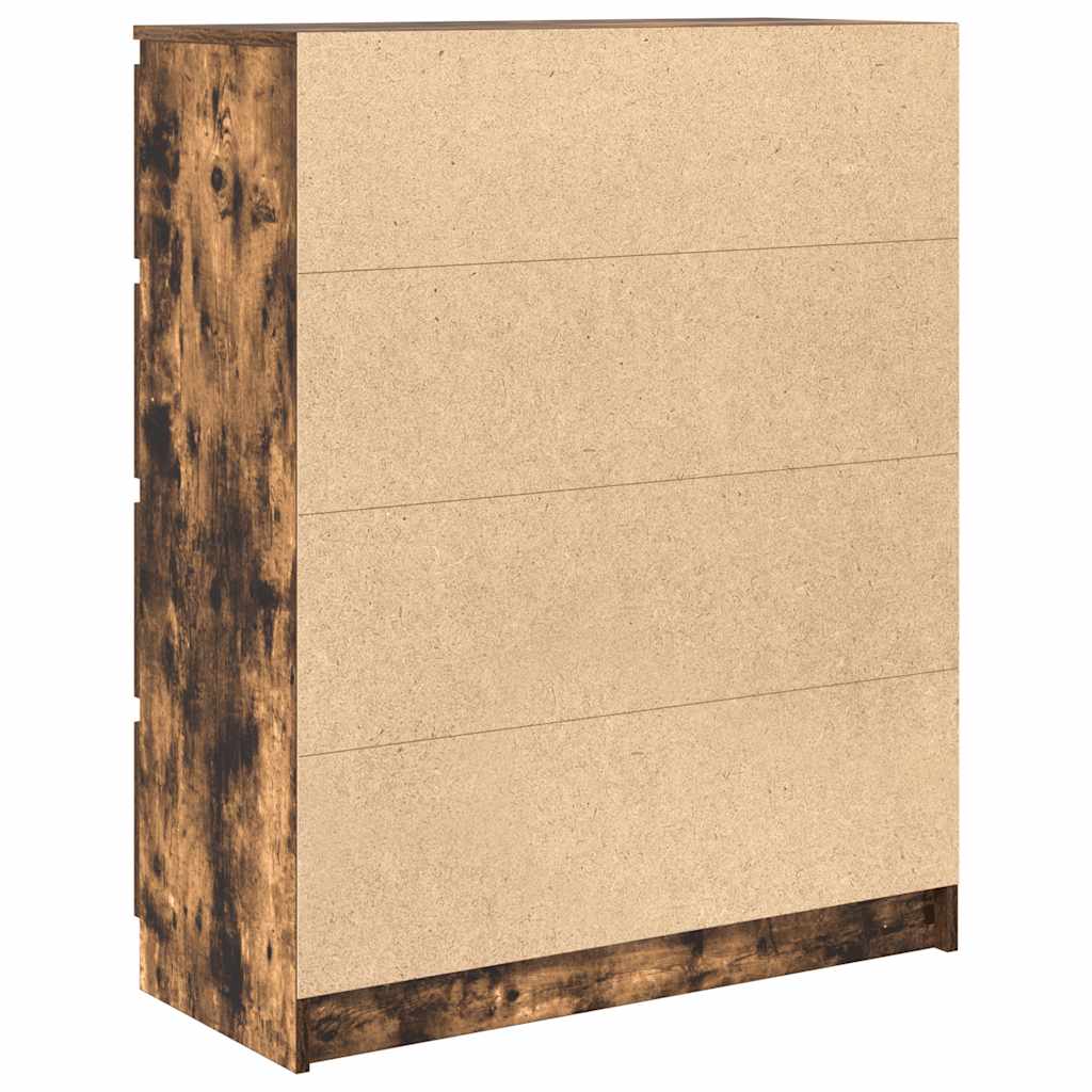 vidaXL Komoda Dąb wędzony 80x35x99 cm Drewno klejone