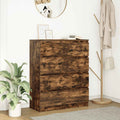 vidaXL Komoda Dąb wędzony 80x35x99 cm Drewno klejone
