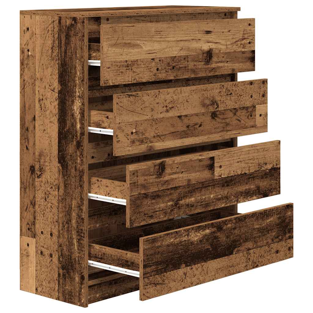vidaXL Komoda Stare drewno 80x35x99 cm Drewno klejone