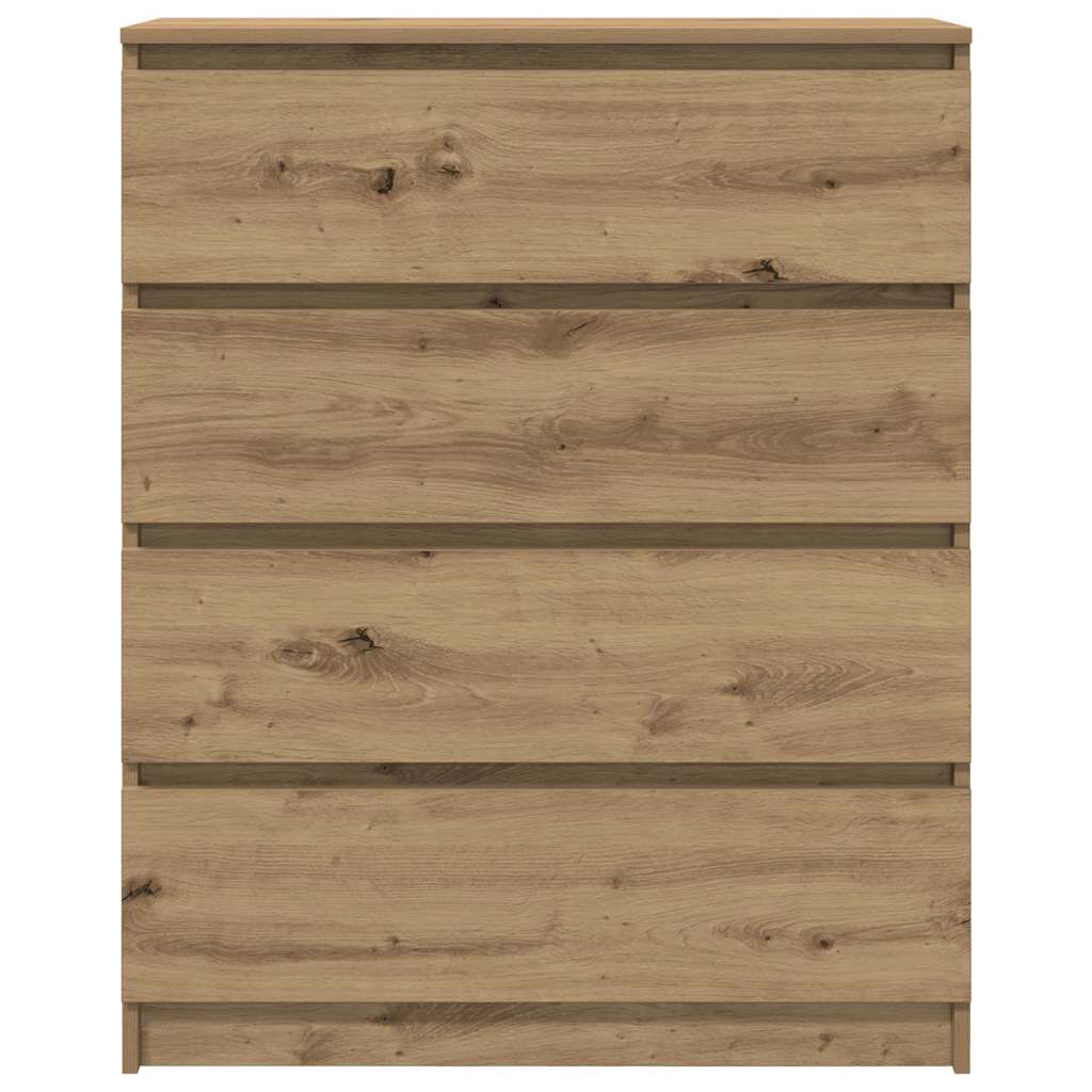 vidaXL Komoda Artisan Dąb 80x35x99 cm Drewno klejone