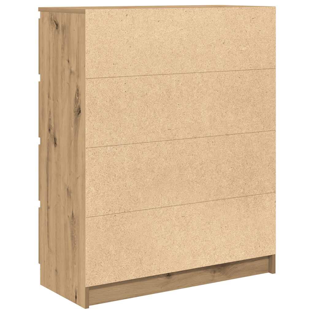 vidaXL Komoda Artisan Dąb 80x35x99 cm Drewno klejone