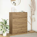 vidaXL Komoda Artisan Dąb 80x35x99 cm Drewno klejone