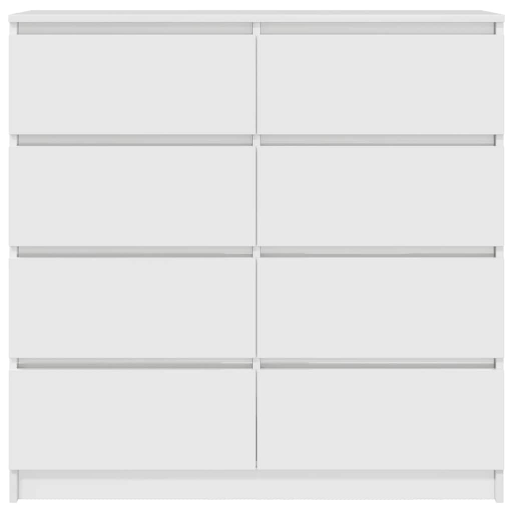 vidaXL Komoda Biała 100x35x99 cm Drewno klejone