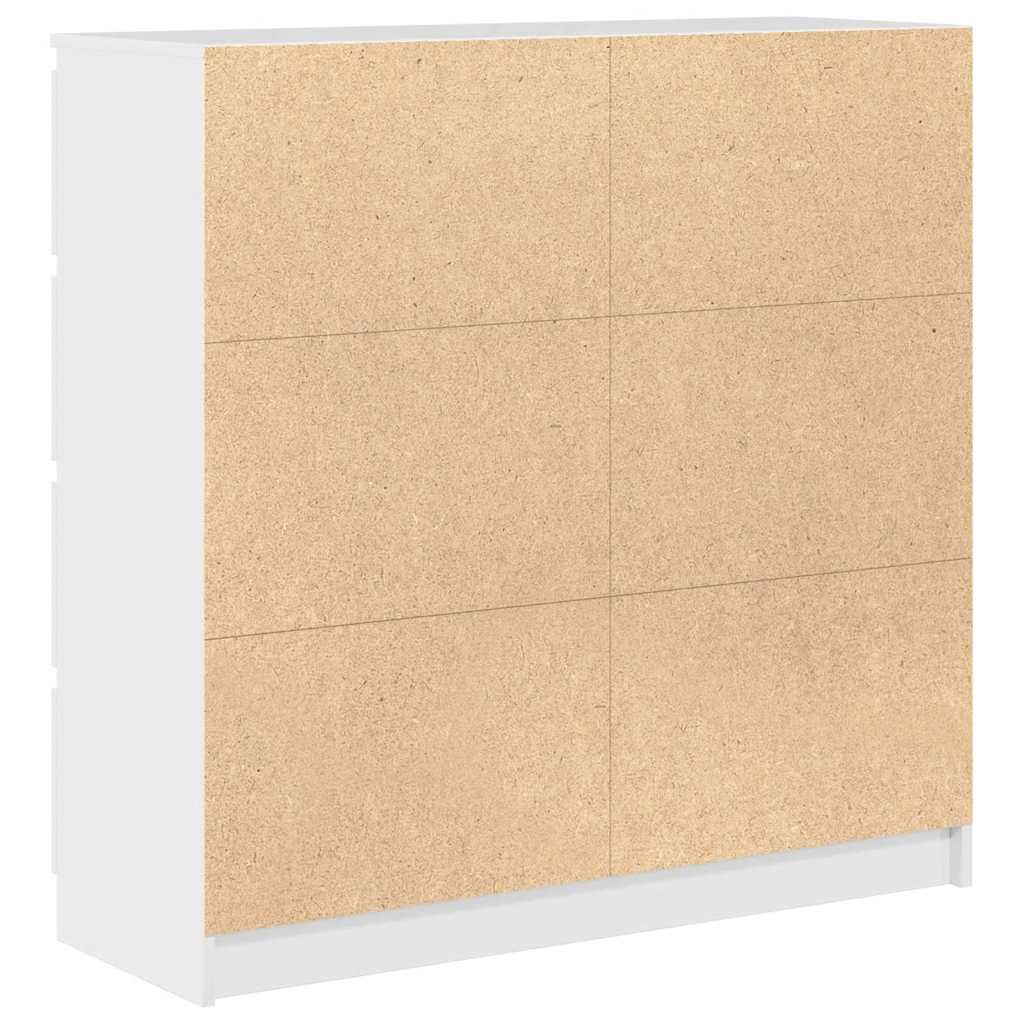 vidaXL Komoda Biała 100x35x99 cm Drewno klejone