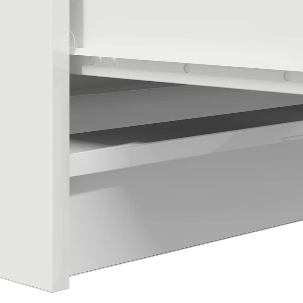 vidaXL Komoda Biała 100x35x99 cm Drewno klejone