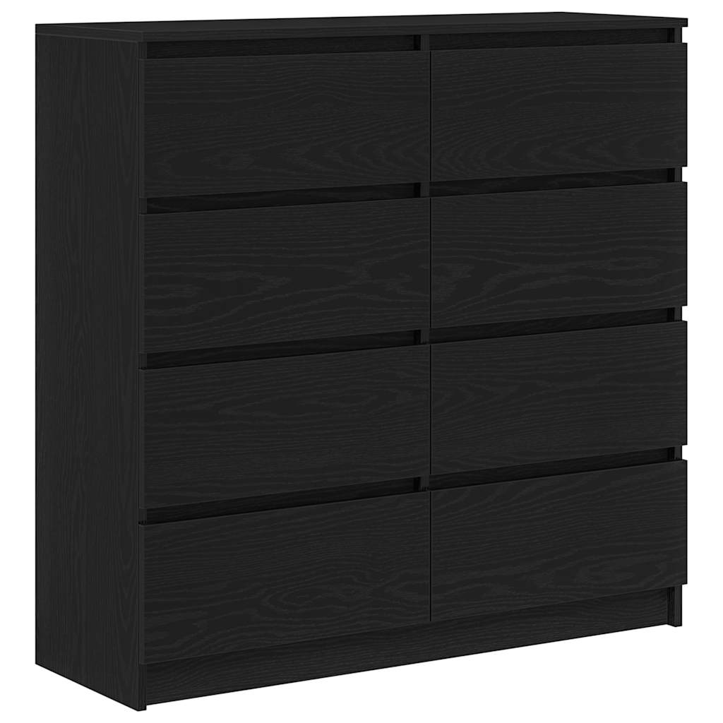 vidaXL Komoda Czarny Dąb 100x35x99 cm Drewno klejone