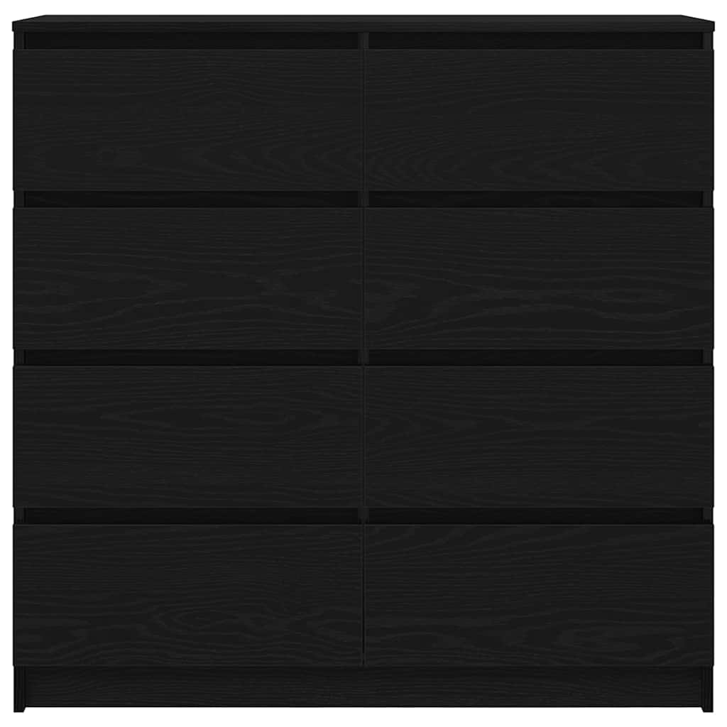 vidaXL Komoda Czarny Dąb 100x35x99 cm Drewno klejone