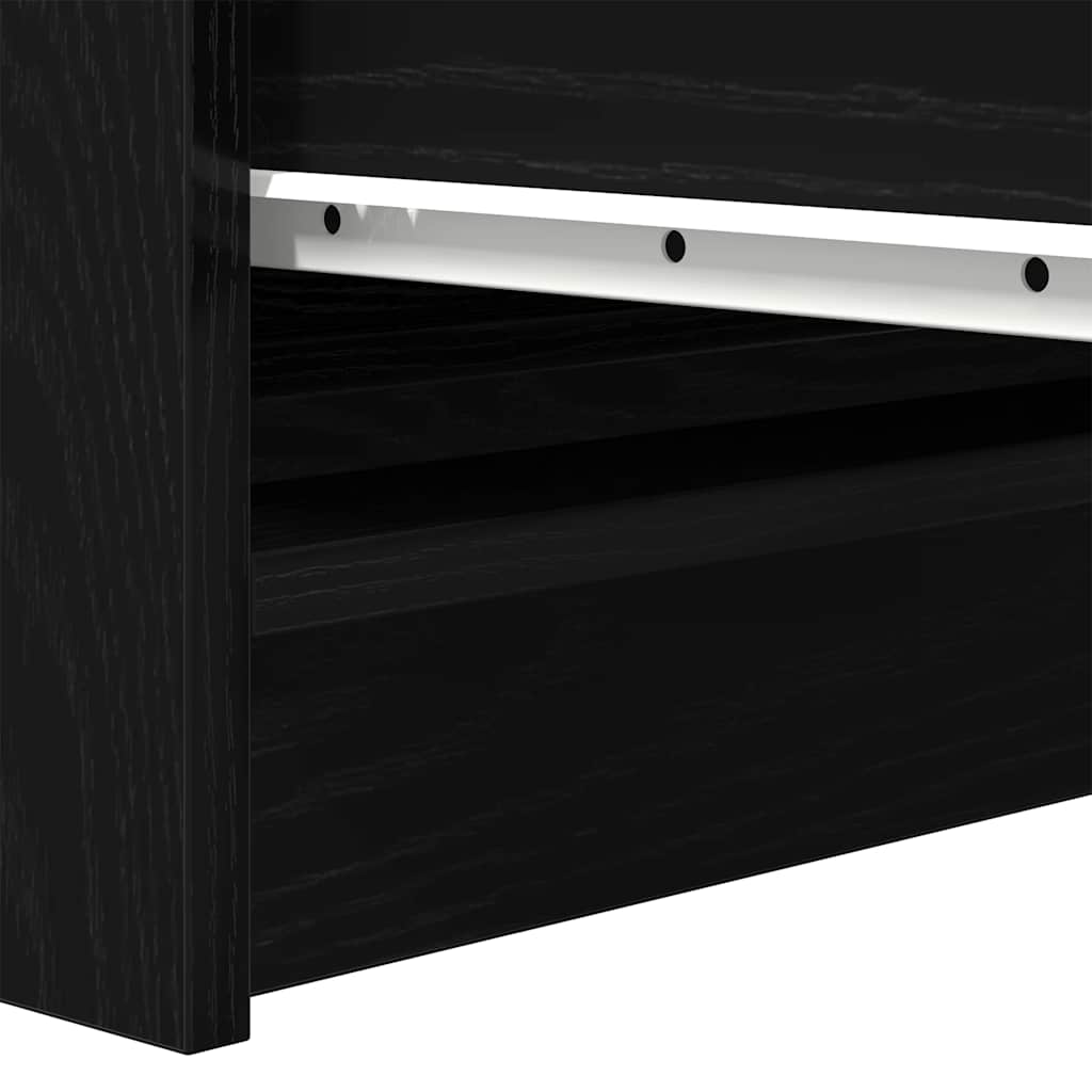 vidaXL Komoda Czarny Dąb 100x35x99 cm Drewno klejone